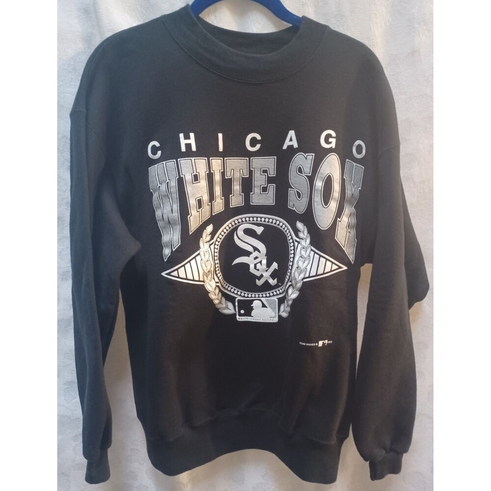 HANES ACTIVEWEAR CHICAGO WHITE SOX MLB BLACK SWEATSHIRT MENS SIZE LG.